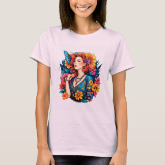 T-shirt Radiant Soul – Floral Queen Vibes