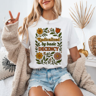 T-shirt Radicalement par la décence élémentaire Floral Ant