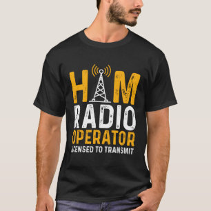 T-shirt Radio Amateur Radio Ham Radio Opérateur À Transmet
