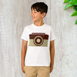 T-shirt Radio Brown Rétro Et Antique Or