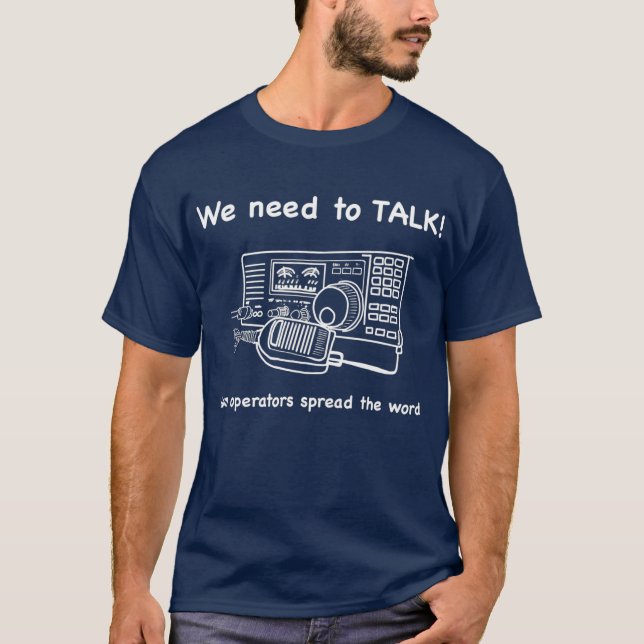 T-shirt Radio de discussion des opérateurs de jambon (Devant)
