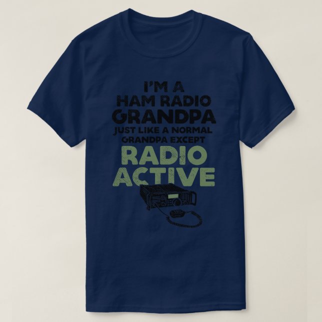 T-shirt Radio de jambon CB Radio amateur de jambon (1) (Design devant)