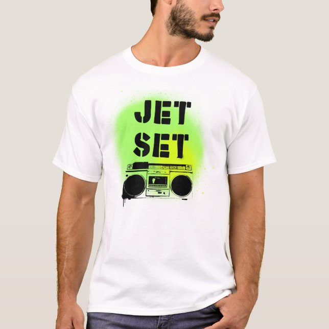 T-shirt Radio d'ensemble de jet (Devant)