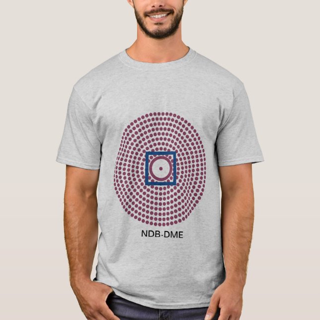 T-shirt Radio légende du graphique NDB-DME pilote de drone (Devant)