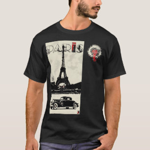 T-shirt radio vintage paris europa classique