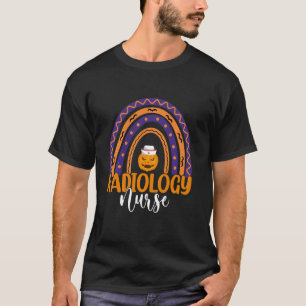 T-shirt Radiologie Infirmière Halloween Citrouille Rainbow