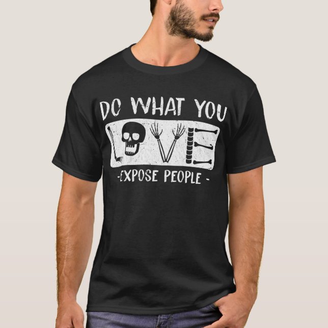T-shirt Radiologue Humour Squelette Radiologie Xray (Devant)