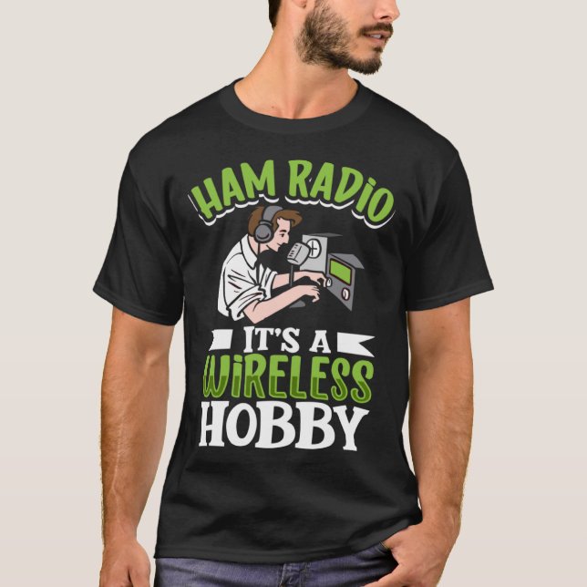 T-shirt Radioopératrice de jambon Radio Amateur Radio Sign (Devant)