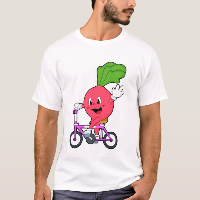 T-shirt Radish avec vélo (Devant)