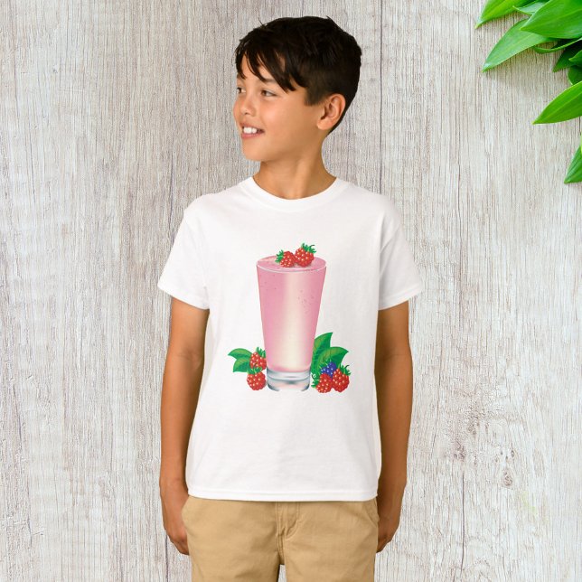T-shirt Rafraîchir Berry Smoothie Boisson Rose (Créateur téléchargé)