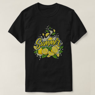 T-shirt Rafraîchissante explosion de citron tropical d'été