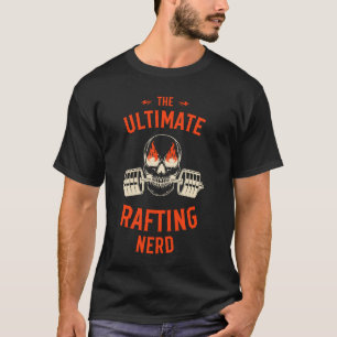 T-shirt Rafting Enthousiaste Crâne Flamboyant Haltère Musc