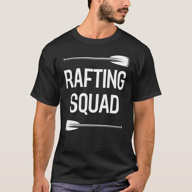 T-shirt Rafting Paddling Whitewater Rubber Raft Team   Raf (Devant)