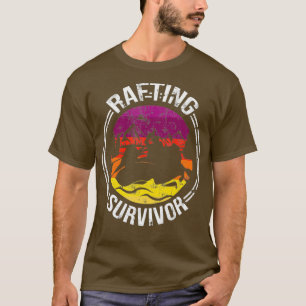 T-shirt Rafting Survivor Drôle Amateur De Rafting