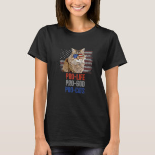 T-shirt Ragamuffin Chat Anti-avortement Pro God Pro Chats 