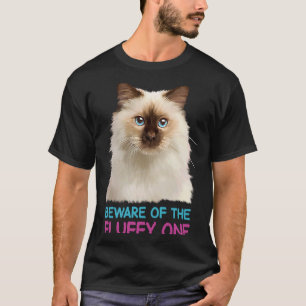 T-shirt Ragdoll Chat Attention du Fluffy One