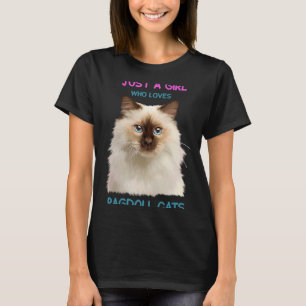 T-shirt Ragdoll Chat Une fille qui aime Ragdoll
