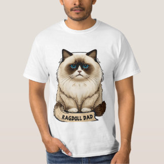 T-shirt Ragdoll papa canapé