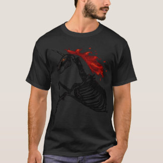 T-shirt Rage - Squelette de Licorne