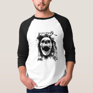 T-shirt Raglan de base de douille d'éclaboussure de crâne