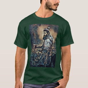 T-shirt Raider guerrier viking avec hache photo art numéri