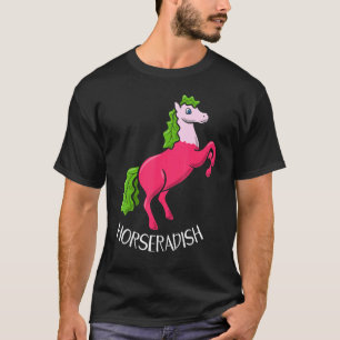 T-shirt Raifort Cheval Élevage Animal Radis Légume