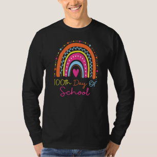 T-shirt Rainbow 100 Days of School 100th Day of School For