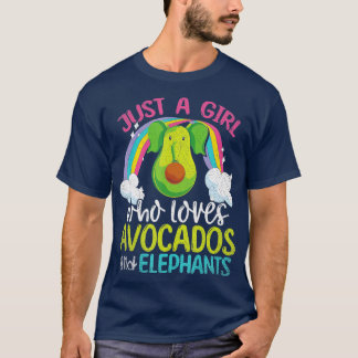T-shirt Rainbow Animal Juste Une Fille Qui Aime Les Avocad
