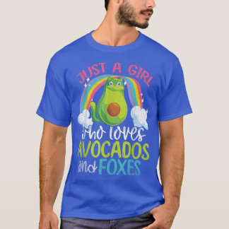 T-shirt Rainbow Animal Juste Une Fille Qui Aime Les Avocad