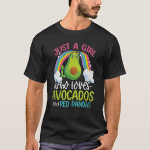 T-shirt Rainbow Animal Juste Une Fille Qui Aime Les Avocad