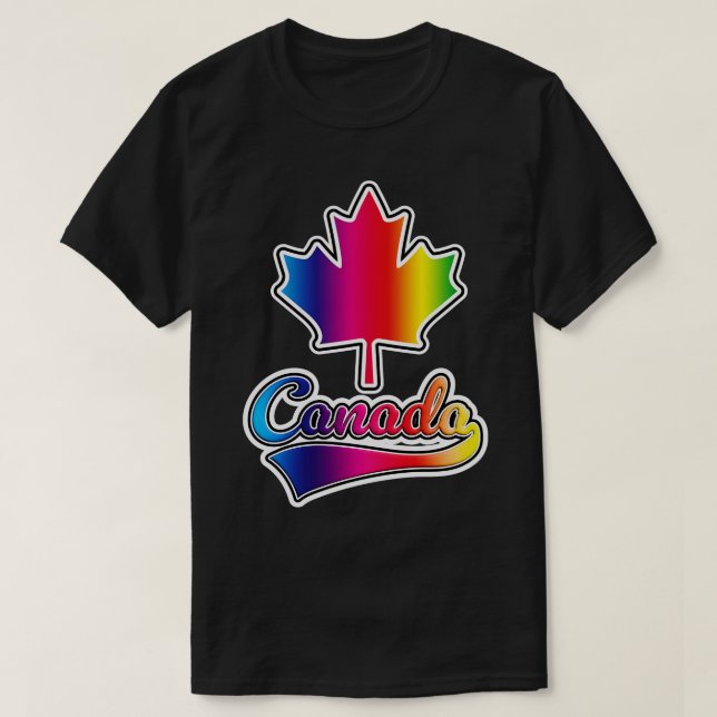 T-shirt Rainbow Canada (Design devant)