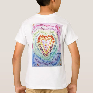 T-shirt Rainbow Cancer Heart