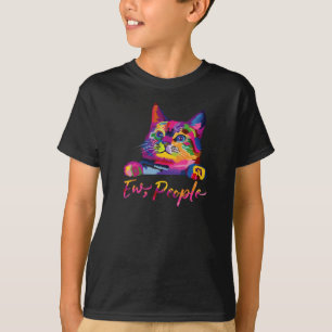 T-shirt Rainbow Cat Ew