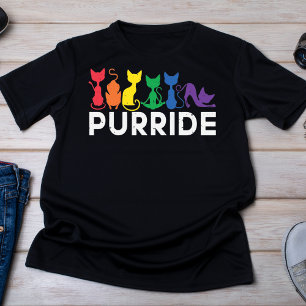 T-shirt Rainbow Cats Purride LGBTQ Pride