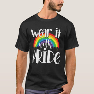 T-shirt Rainbow Drapeau Queer Mois Gay pride Portez-Le Ave