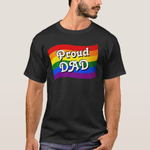 T-shirt Rainbow Fier DAD PFLAG fier parent LGBTQ