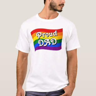 T-shirt Rainbow Fier DAD PFLAG fier parent LGBTQ