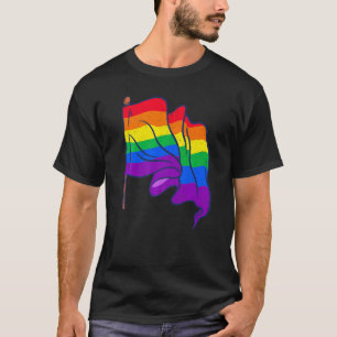 T-shirt Rainbow Flag Droits de l'Homme Lgbtq Gay pride Que