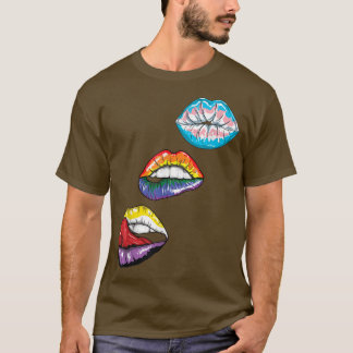 T-shirt Rainbow Flag Lips Gay pride LGBTQ LGBT Pride Mois