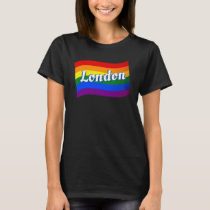 T-shirt Rainbow Flag Londres Angleterre Gay pride LGBT LGB