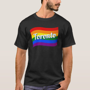 T-shirt Rainbow Flag Toronto Canada Gay pride LGBT LGBTQ