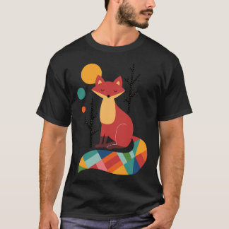 T-shirt Rainbow Fox