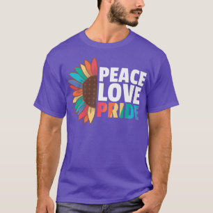 T-shirt Rainbow Gay Flag Pride Lgbtq Sunflower Premium