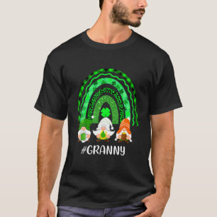 T-shirt Rainbow Gnome Granny Shamrock Leopard Plaid St Pat