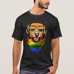 T-shirt Rainbow Golden Retriever Dog LGBTQ Prith Mois Pa