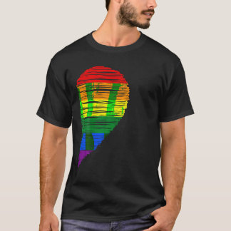 T-shirt Rainbow Heart LGBT Matching Couple Day Pride Frien
