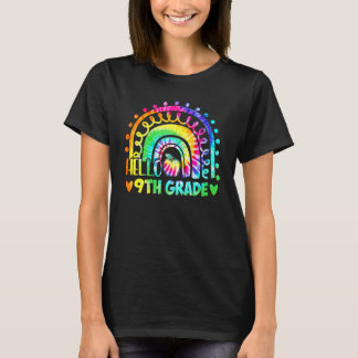 T-shirt Rainbow Hello 9th Ninth Grade Back To School Teach