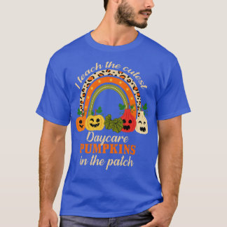 T-shirt Rainbow I Enseigner le Citrouille de garderie le p