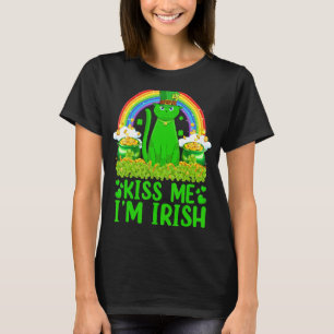 T-shirt Rainbow Kiss Me Je suis Irlandais Siamese Chat St
