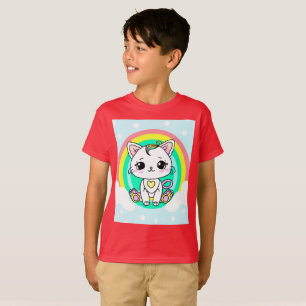 T-shirt Rainbow kitty Boys